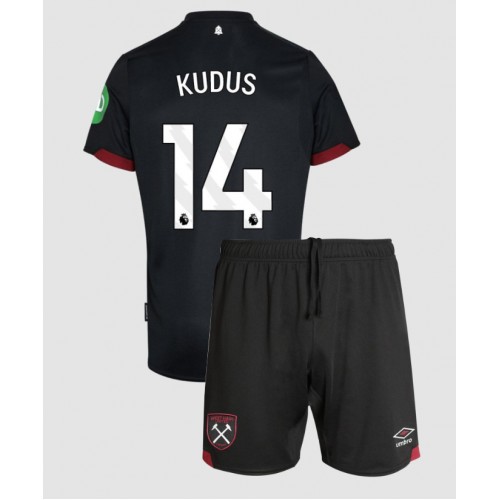 West Ham United Mohammed Kudus #14 Gostujuci Dres za djecu 2024-25 Kratak Rukav (+ Kratke hlače)